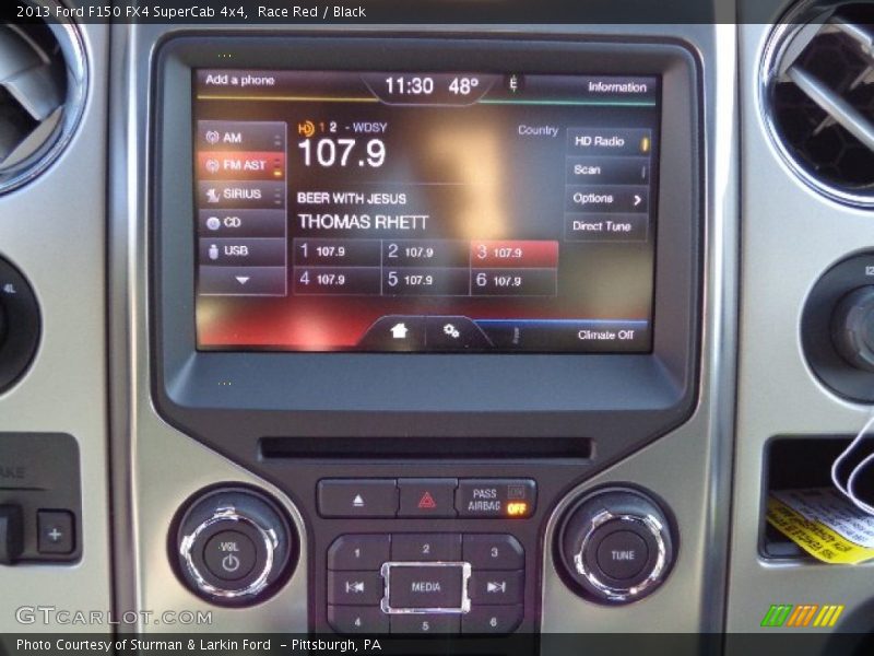 Race Red / Black 2013 Ford F150 FX4 SuperCab 4x4