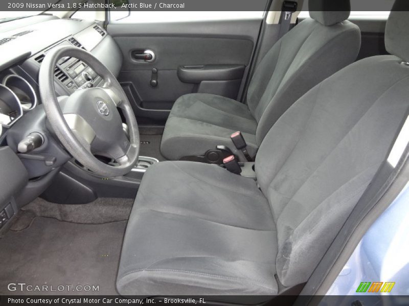 Arctic Blue / Charcoal 2009 Nissan Versa 1.8 S Hatchback