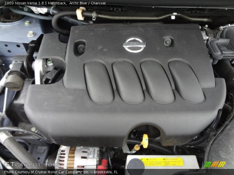 Arctic Blue / Charcoal 2009 Nissan Versa 1.8 S Hatchback