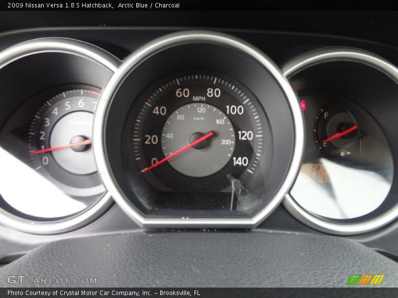 Arctic Blue / Charcoal 2009 Nissan Versa 1.8 S Hatchback