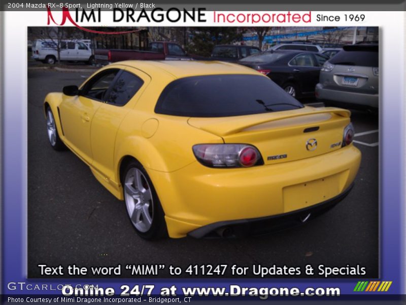 Lightning Yellow / Black 2004 Mazda RX-8 Sport