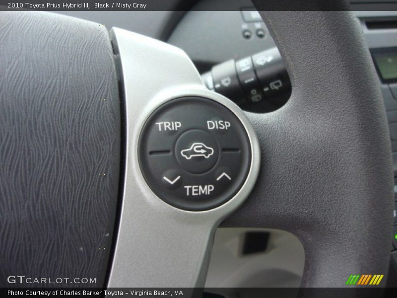 Black / Misty Gray 2010 Toyota Prius Hybrid III