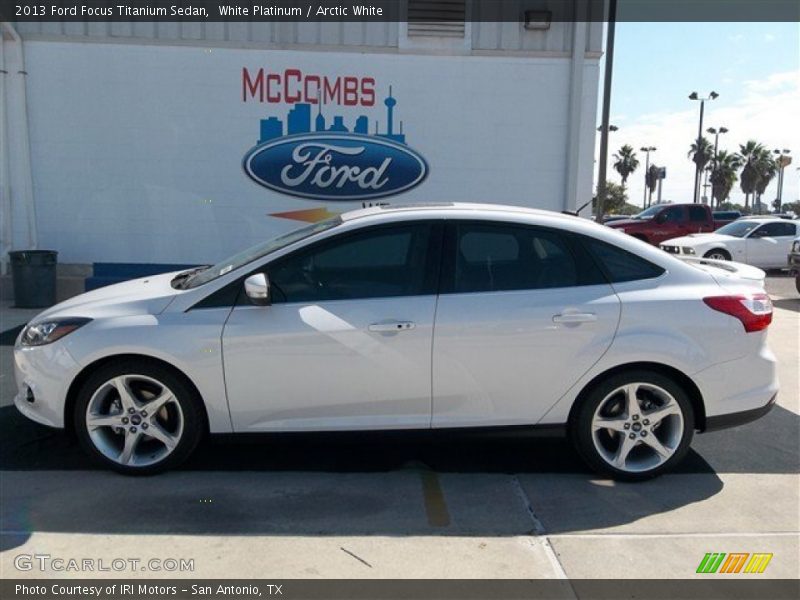 White Platinum / Arctic White 2013 Ford Focus Titanium Sedan
