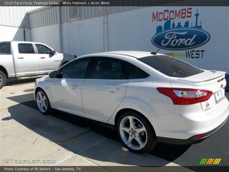 White Platinum / Arctic White 2013 Ford Focus Titanium Sedan