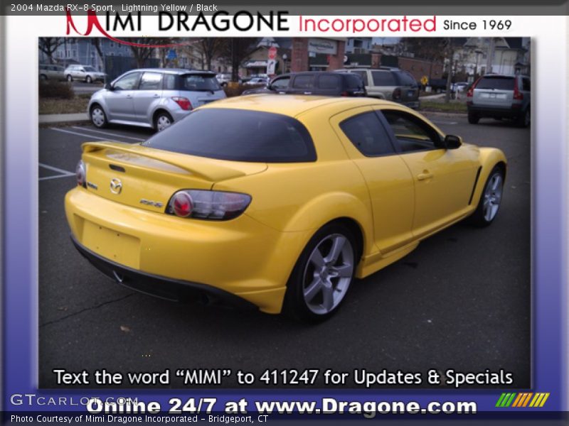 Lightning Yellow / Black 2004 Mazda RX-8 Sport