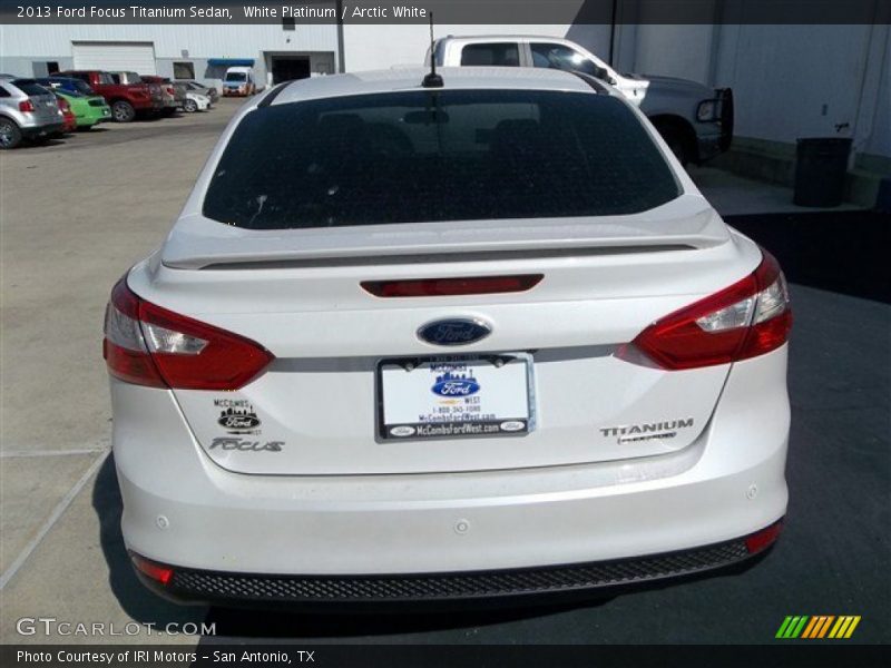 White Platinum / Arctic White 2013 Ford Focus Titanium Sedan