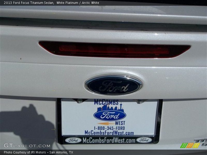 White Platinum / Arctic White 2013 Ford Focus Titanium Sedan