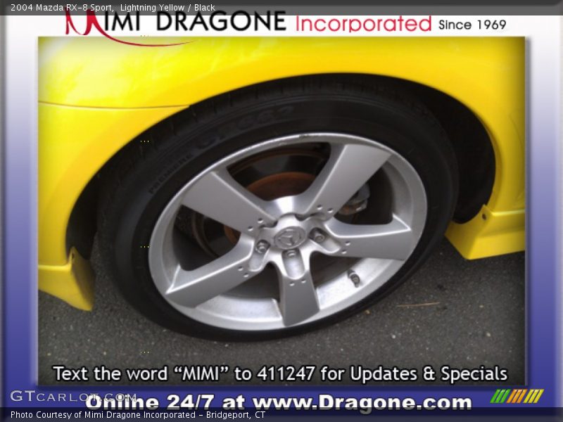 Lightning Yellow / Black 2004 Mazda RX-8 Sport