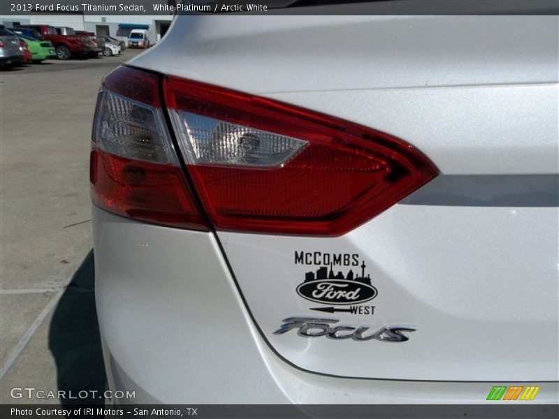 White Platinum / Arctic White 2013 Ford Focus Titanium Sedan