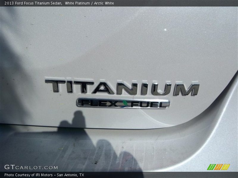 White Platinum / Arctic White 2013 Ford Focus Titanium Sedan