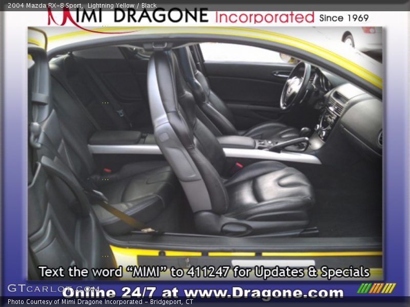 Lightning Yellow / Black 2004 Mazda RX-8 Sport