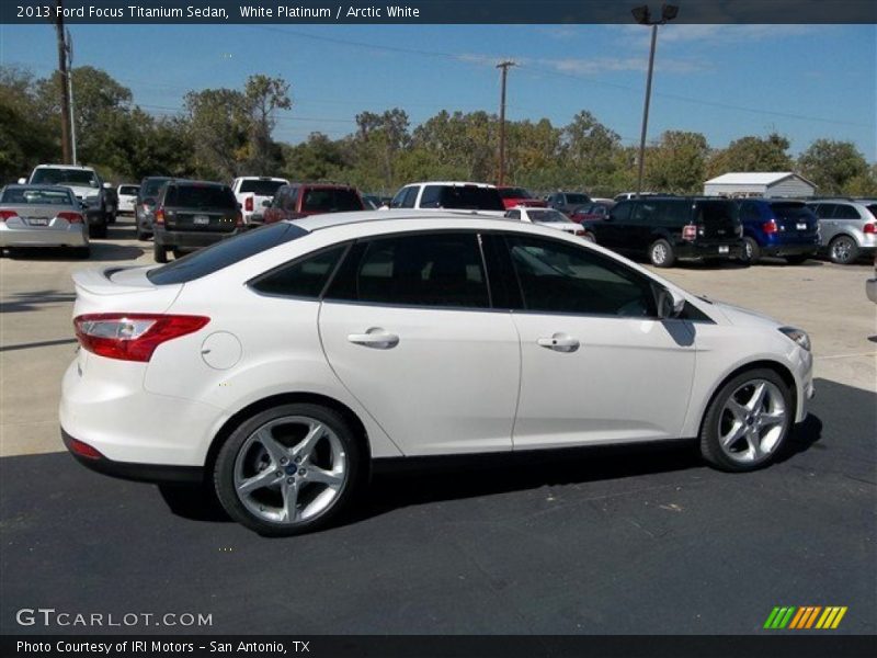 White Platinum / Arctic White 2013 Ford Focus Titanium Sedan