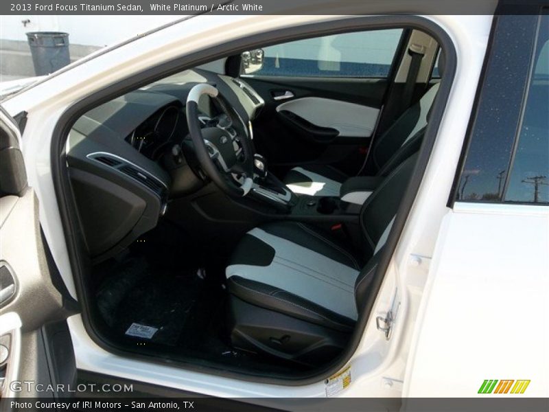 White Platinum / Arctic White 2013 Ford Focus Titanium Sedan