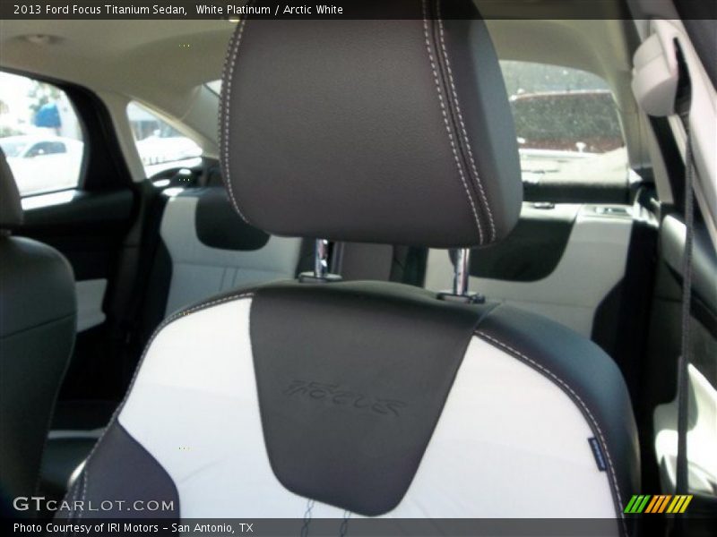 White Platinum / Arctic White 2013 Ford Focus Titanium Sedan