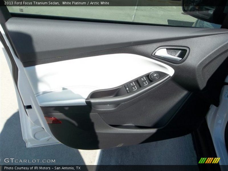 White Platinum / Arctic White 2013 Ford Focus Titanium Sedan