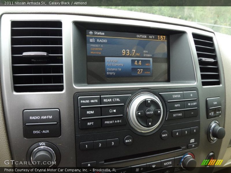 Controls of 2011 Armada SV