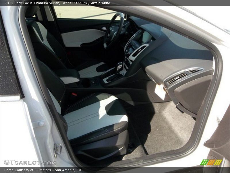 White Platinum / Arctic White 2013 Ford Focus Titanium Sedan
