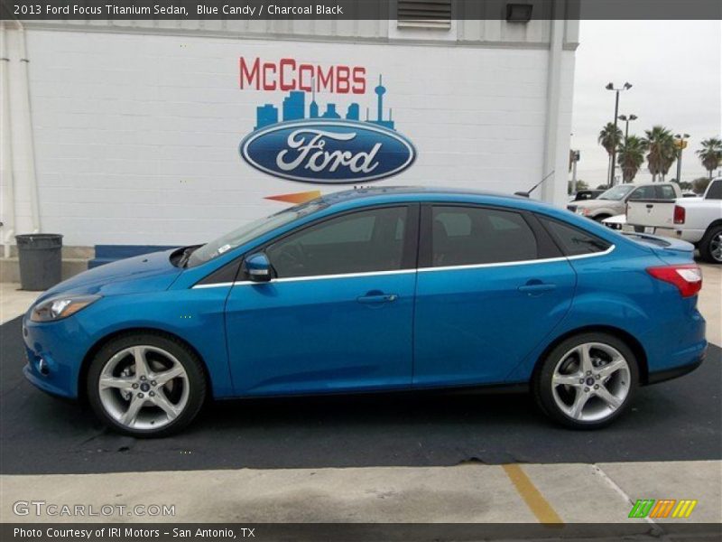 Blue Candy / Charcoal Black 2013 Ford Focus Titanium Sedan