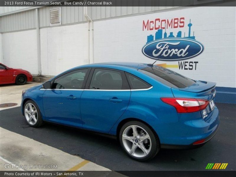 Blue Candy / Charcoal Black 2013 Ford Focus Titanium Sedan