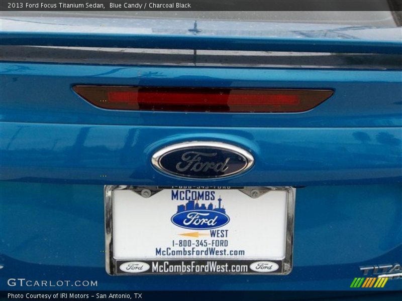 Blue Candy / Charcoal Black 2013 Ford Focus Titanium Sedan