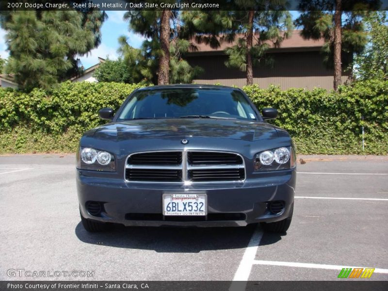 Steel Blue Metallic / Dark Slate Gray/Light Graystone 2007 Dodge Charger