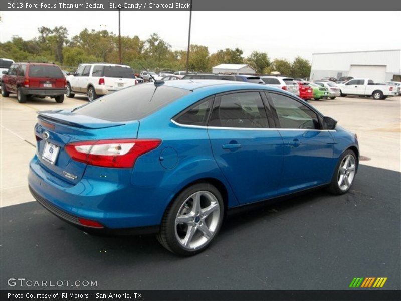 Blue Candy / Charcoal Black 2013 Ford Focus Titanium Sedan