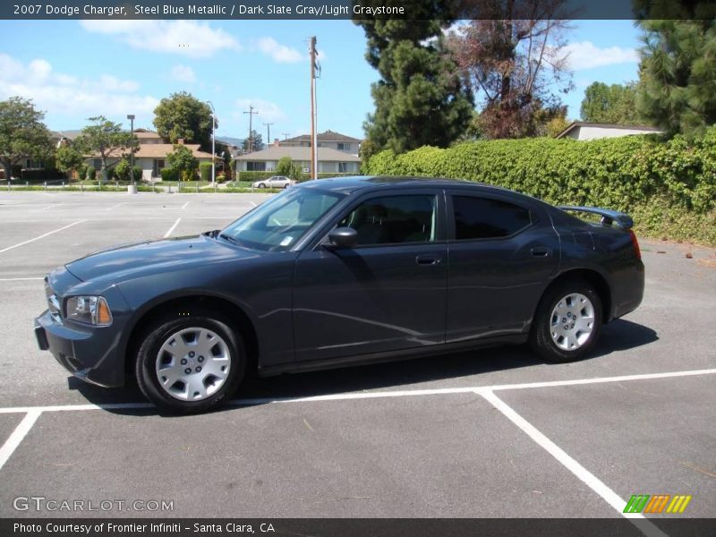 Steel Blue Metallic / Dark Slate Gray/Light Graystone 2007 Dodge Charger