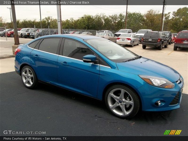 Blue Candy / Charcoal Black 2013 Ford Focus Titanium Sedan
