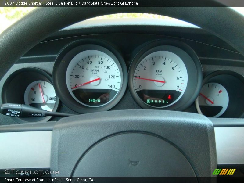 Steel Blue Metallic / Dark Slate Gray/Light Graystone 2007 Dodge Charger