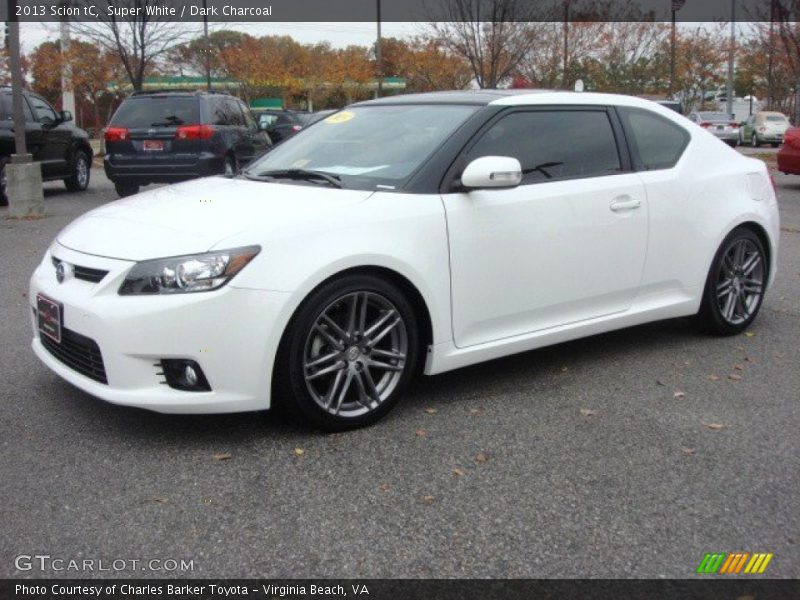 Super White / Dark Charcoal 2013 Scion tC