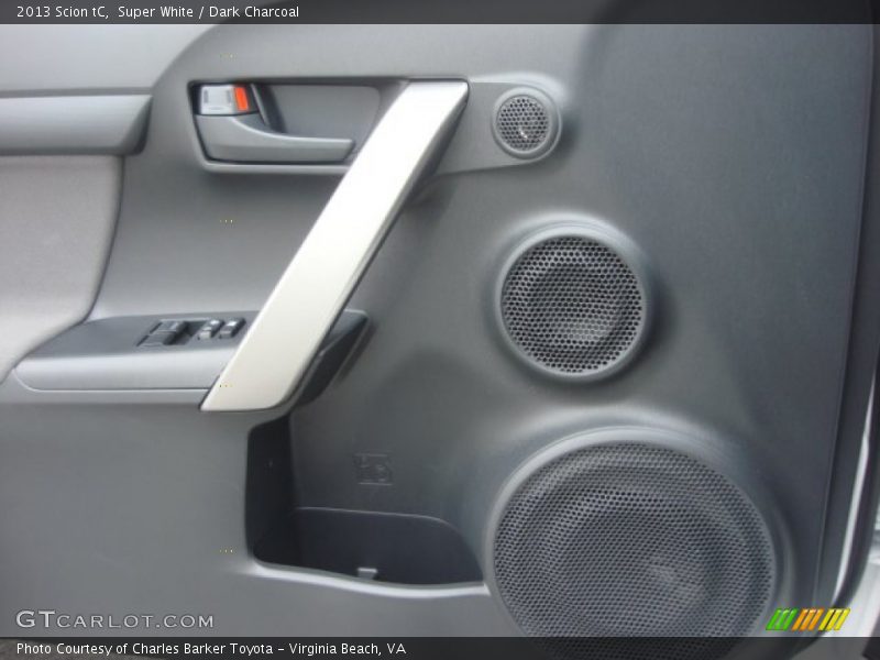 Super White / Dark Charcoal 2013 Scion tC