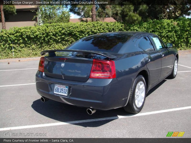Steel Blue Metallic / Dark Slate Gray/Light Graystone 2007 Dodge Charger