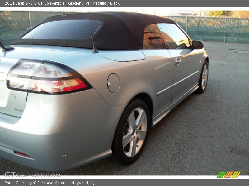 Glacier Silver Metallic / Black 2011 Saab 9-3 2.0T Convertible