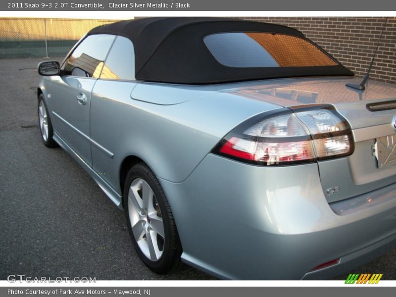 Glacier Silver Metallic / Black 2011 Saab 9-3 2.0T Convertible