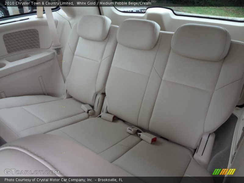 White Gold / Medium Pebble Beige/Cream 2010 Chrysler Town & Country Limited