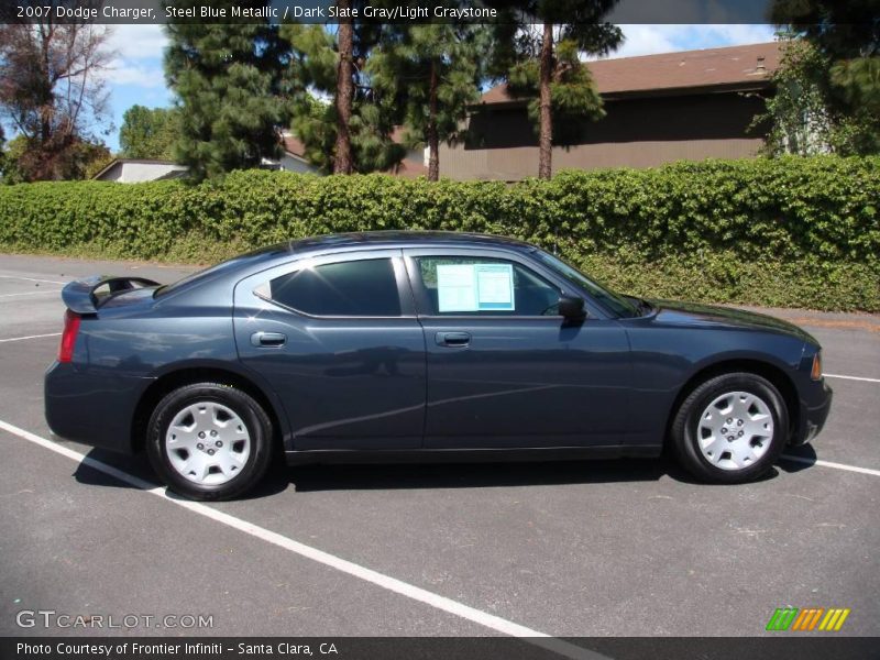 Steel Blue Metallic / Dark Slate Gray/Light Graystone 2007 Dodge Charger