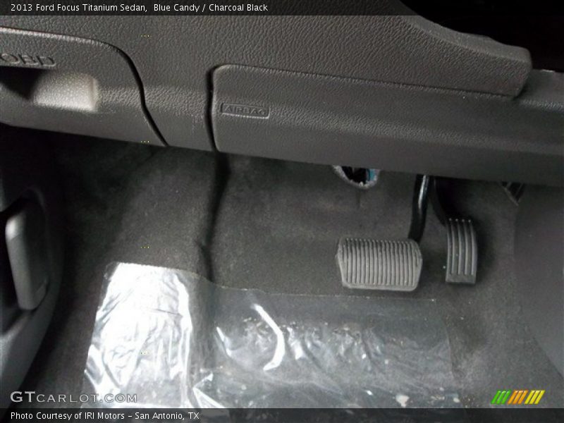 Blue Candy / Charcoal Black 2013 Ford Focus Titanium Sedan