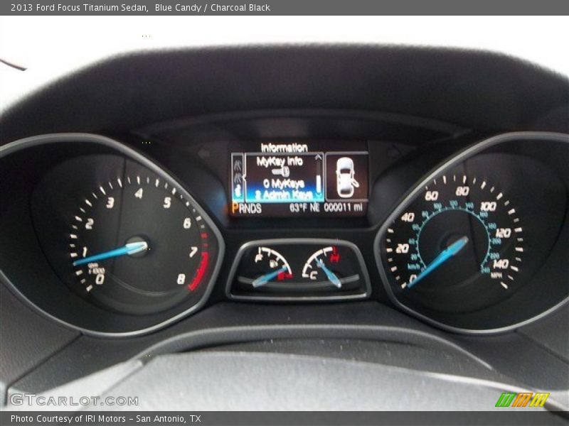 Blue Candy / Charcoal Black 2013 Ford Focus Titanium Sedan