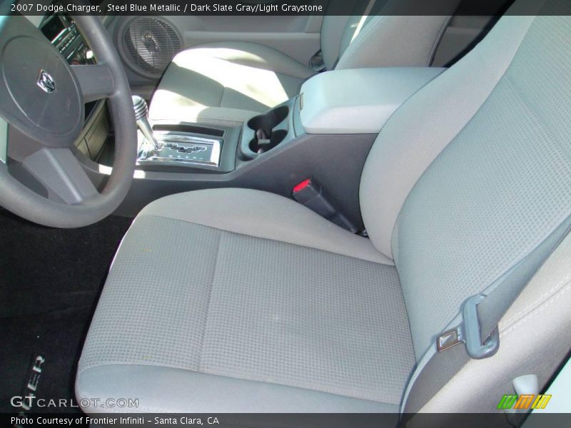 Steel Blue Metallic / Dark Slate Gray/Light Graystone 2007 Dodge Charger