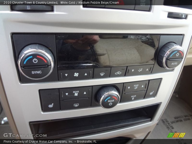 White Gold / Medium Pebble Beige/Cream 2010 Chrysler Town & Country Limited