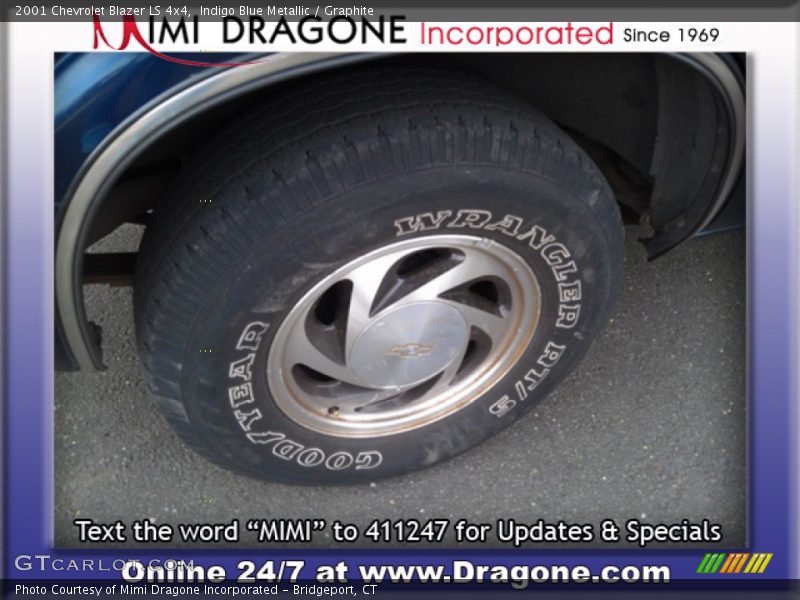 Indigo Blue Metallic / Graphite 2001 Chevrolet Blazer LS 4x4