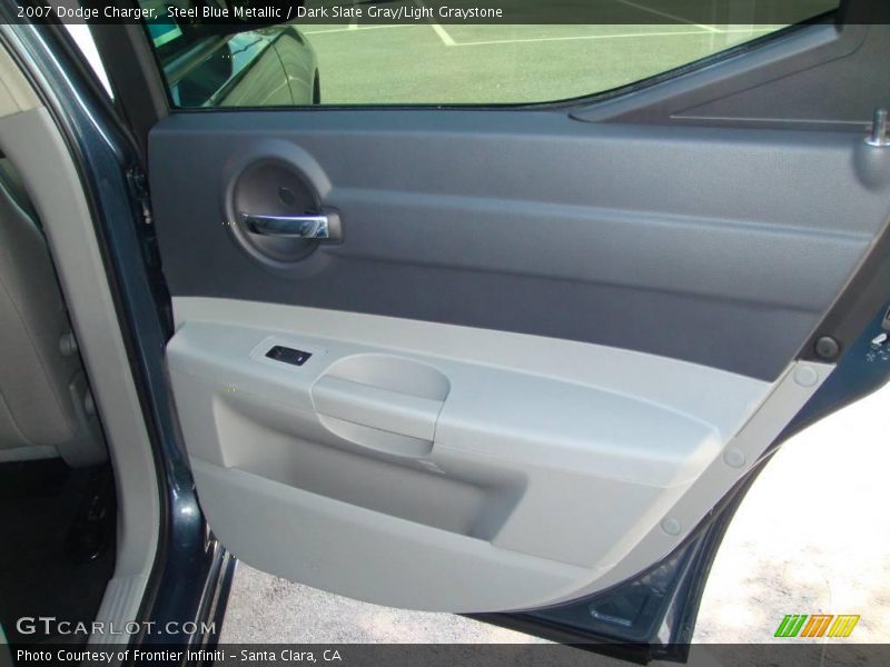 Steel Blue Metallic / Dark Slate Gray/Light Graystone 2007 Dodge Charger
