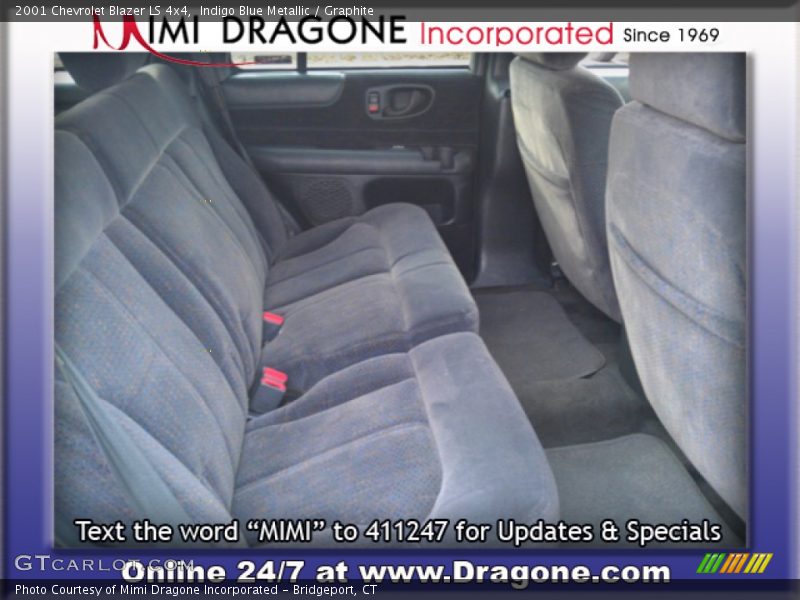 Indigo Blue Metallic / Graphite 2001 Chevrolet Blazer LS 4x4