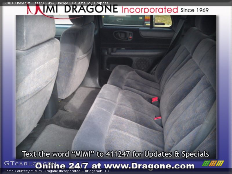 Indigo Blue Metallic / Graphite 2001 Chevrolet Blazer LS 4x4
