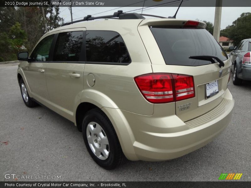 White Gold / Dark Slate Gray 2010 Dodge Journey SE