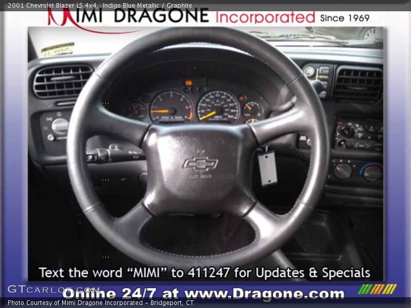 Indigo Blue Metallic / Graphite 2001 Chevrolet Blazer LS 4x4