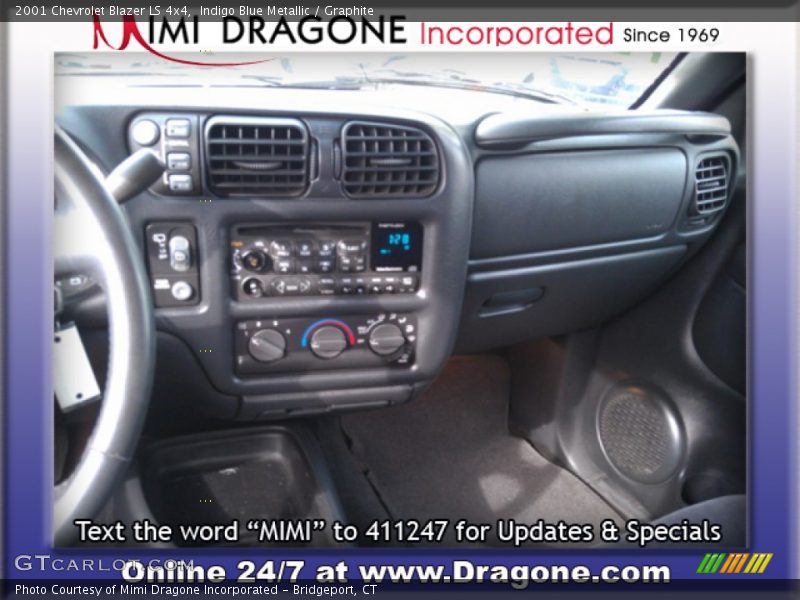 Indigo Blue Metallic / Graphite 2001 Chevrolet Blazer LS 4x4