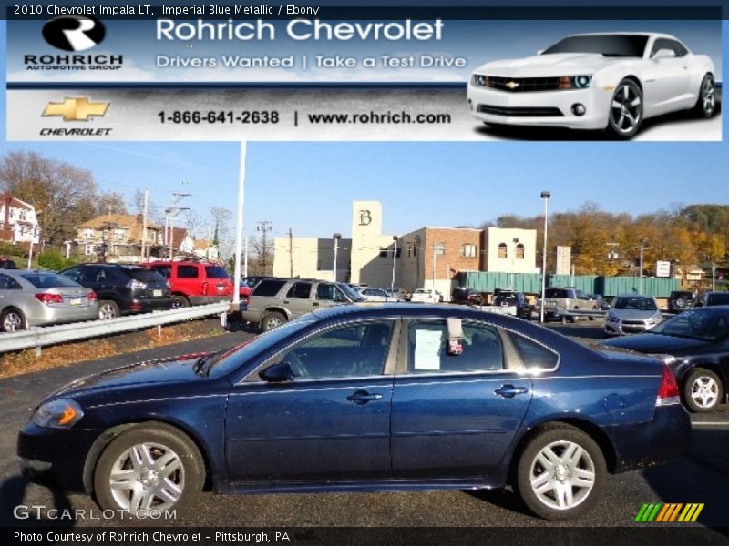 Imperial Blue Metallic / Ebony 2010 Chevrolet Impala LT