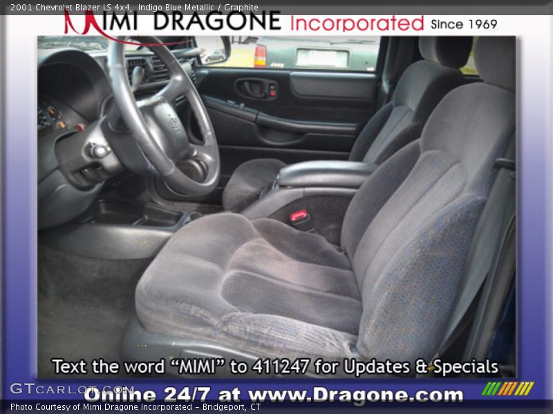 Indigo Blue Metallic / Graphite 2001 Chevrolet Blazer LS 4x4