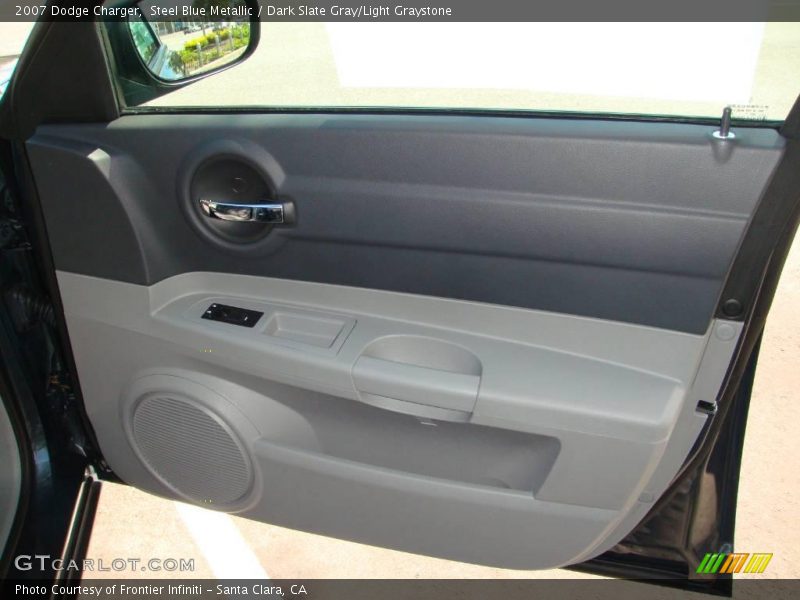 Steel Blue Metallic / Dark Slate Gray/Light Graystone 2007 Dodge Charger